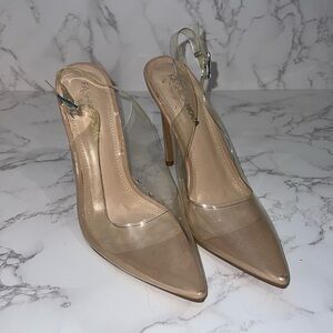 Fashion Nova clear heels
